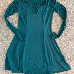 Green Swing Mini Dress
